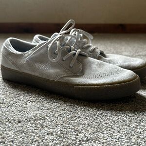 Nike Stefan Janoski, grey canvas and multicolored speck bottom, size 11.5 Men's